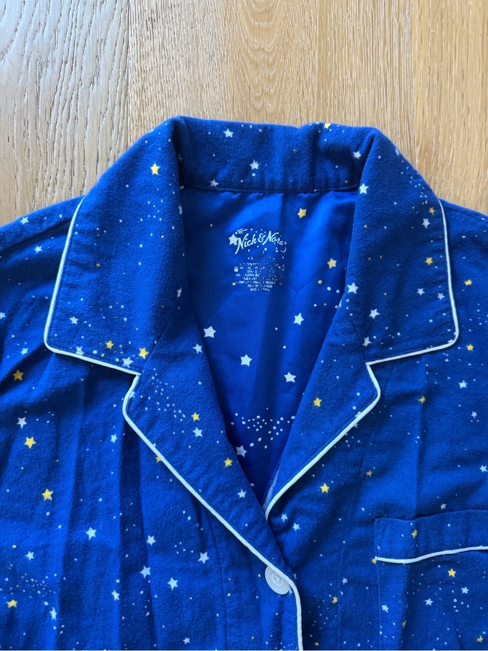 NICK & NORA Starry Night Before Christmas Pajamas Flannel Set XXL - Picture 2 of 9
